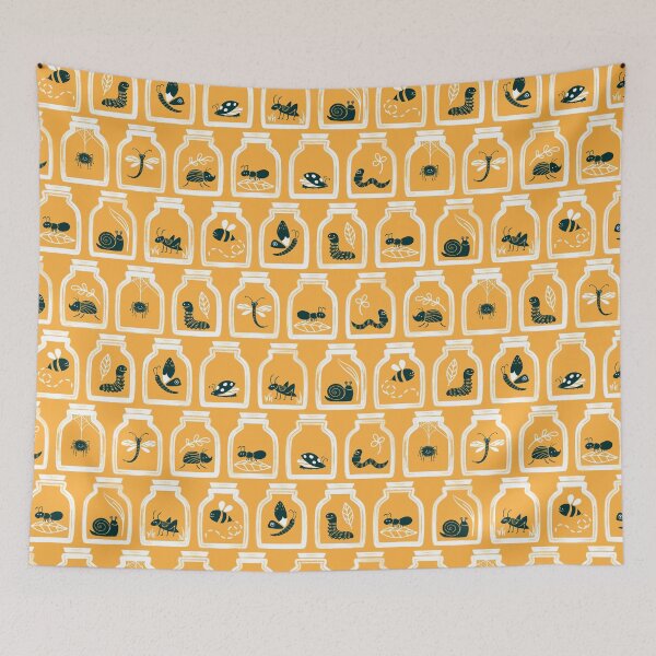 Item preview, A collection of bugs - yellow designed and sold by movezerb.