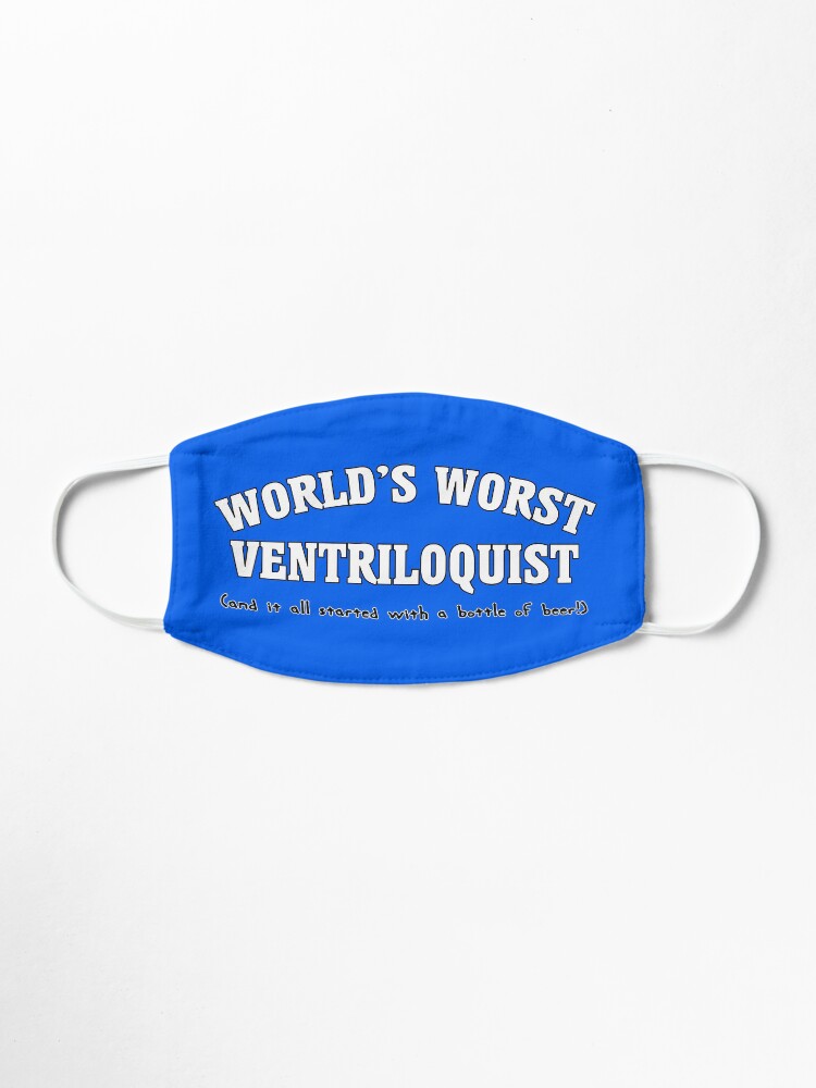 Alternate view of World's worst ventriloquist - entertainer wearing a mask Mask