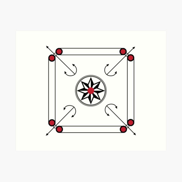 Carrom board in flat style illustration. 24827192 Vector Art at Vecteezy