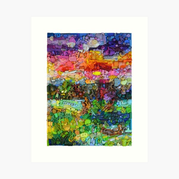 Abstract Sunrise Art Print