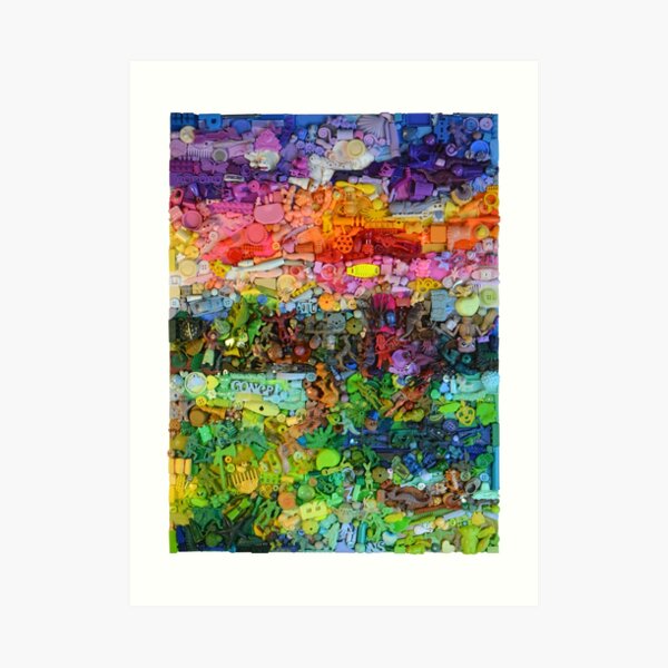 Abstract Sunrise Art Print