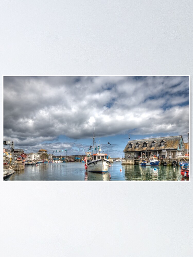 Alternate view of Mevagissey Harbour - 12/07/19 Poster