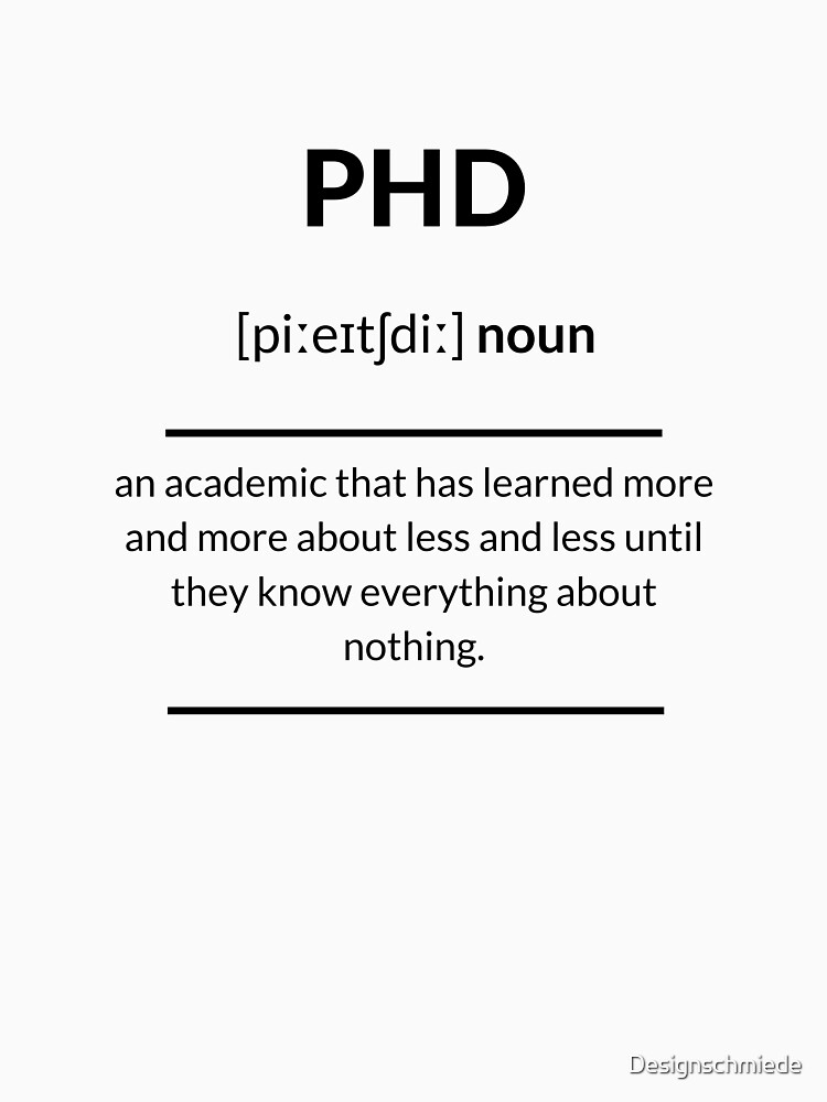 phd in the dictionary