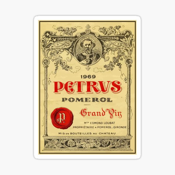 1969 Petrus Bordeaux Sticker