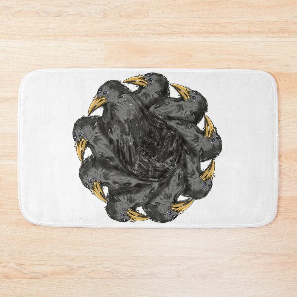 Item preview, Raven circle pattern designed and sold by KitCatCards.