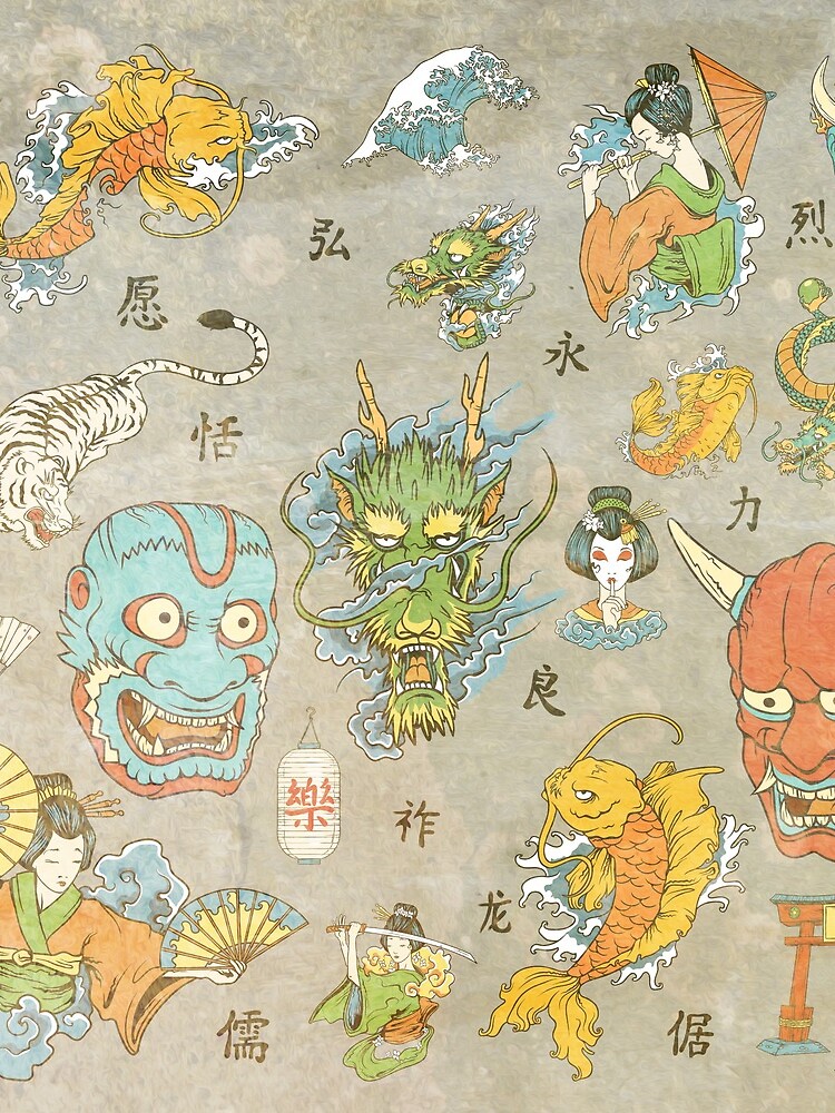 Japanese Collage by spookydooky