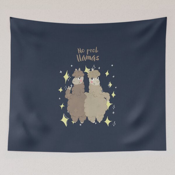 Item preview, No Probllamas cute Llamas designed and sold by CLPDesignLab.