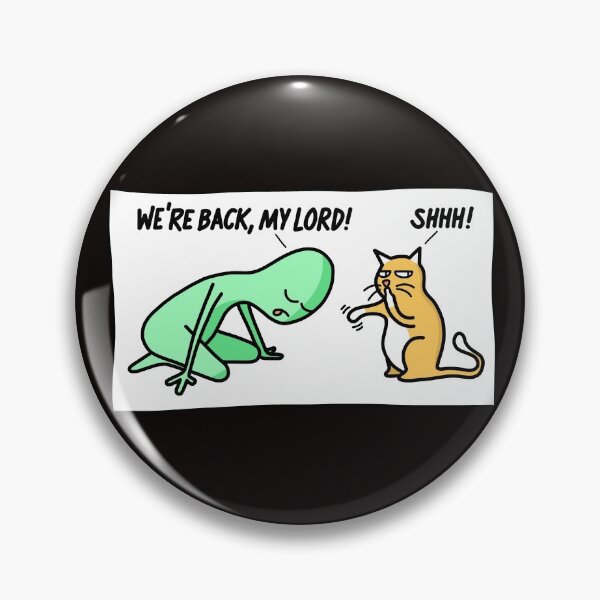 Item preview, Don't let the humans overhear you!  /w alien and cat, white background  designed and sold by brigach.