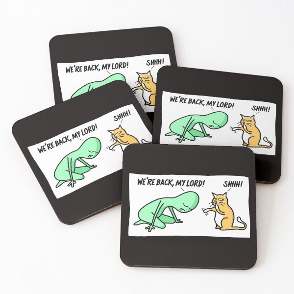Item preview, Don't let the humans overhear you!  /w alien and cat, white background  designed and sold by brigach.