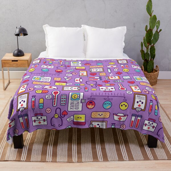 Item preview, "Proud to Be a Nurse" Pattern / Purple designed and sold by jsongdesign.