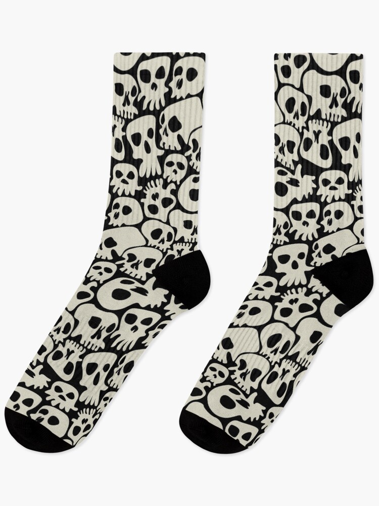 Thumbnail 1 of 5, Socks, Infinite Skulls designed and sold by thepinecones.