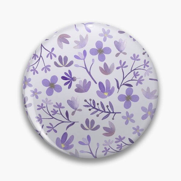 Item preview, Purple Watercolor Flowers on Purple designed and sold by ToiledeLina.