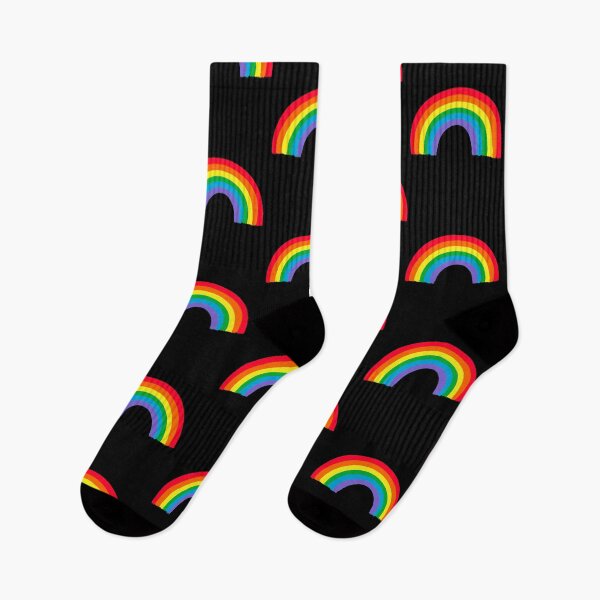 Artikelvorschau, Regenbogen auf schwarzem Hintergrund entworfen und verkauft von OneThreeSix.