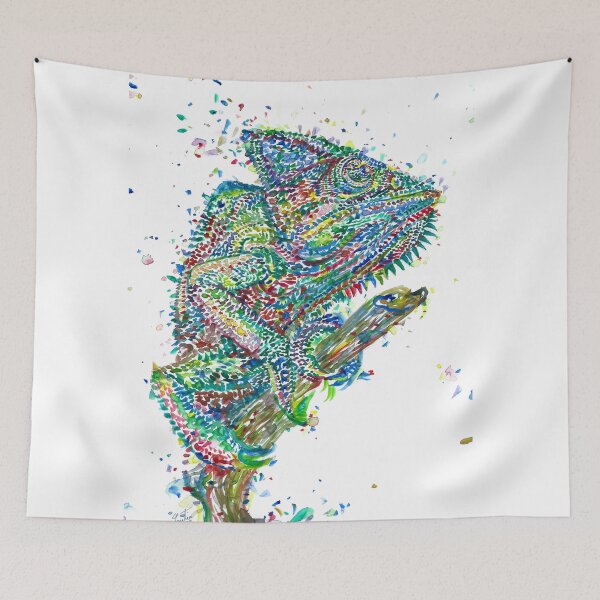 Item preview, CHAMELEON - watercolor painting designed and sold by lautir.