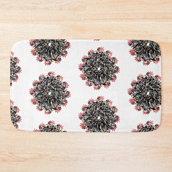 Item preview, Chicken circle pattern designed and sold by KitCatCards.