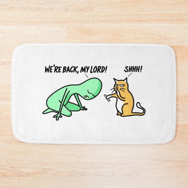 Item preview, Don't let the humans overhear you! /w alien and cat designed and sold by brigach.