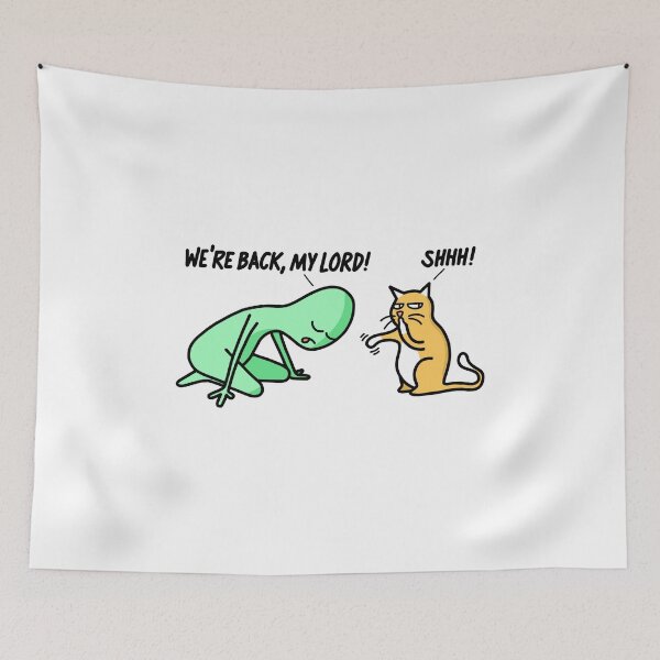 Item preview, Don't let the humans overhear you!  /w alien and cat designed and sold by brigach.