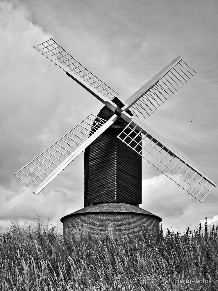 B&W Brill Windmill - 11/07/2009 by BertyPhotos