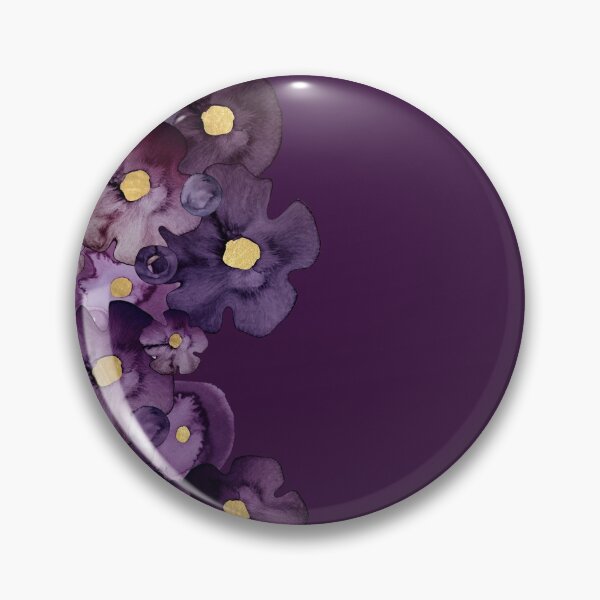 Item preview, FANTASIA FLOURISH PLUM & GOLD designed and sold by SunlightStudios.