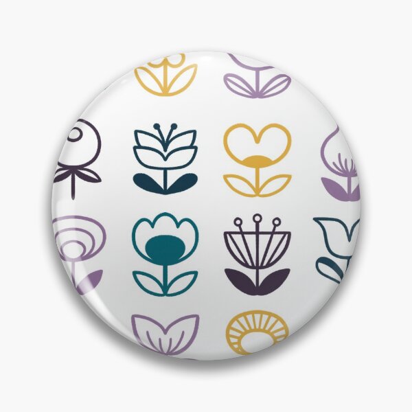Item preview, Modern flowers - teal designed and sold by movezerb.