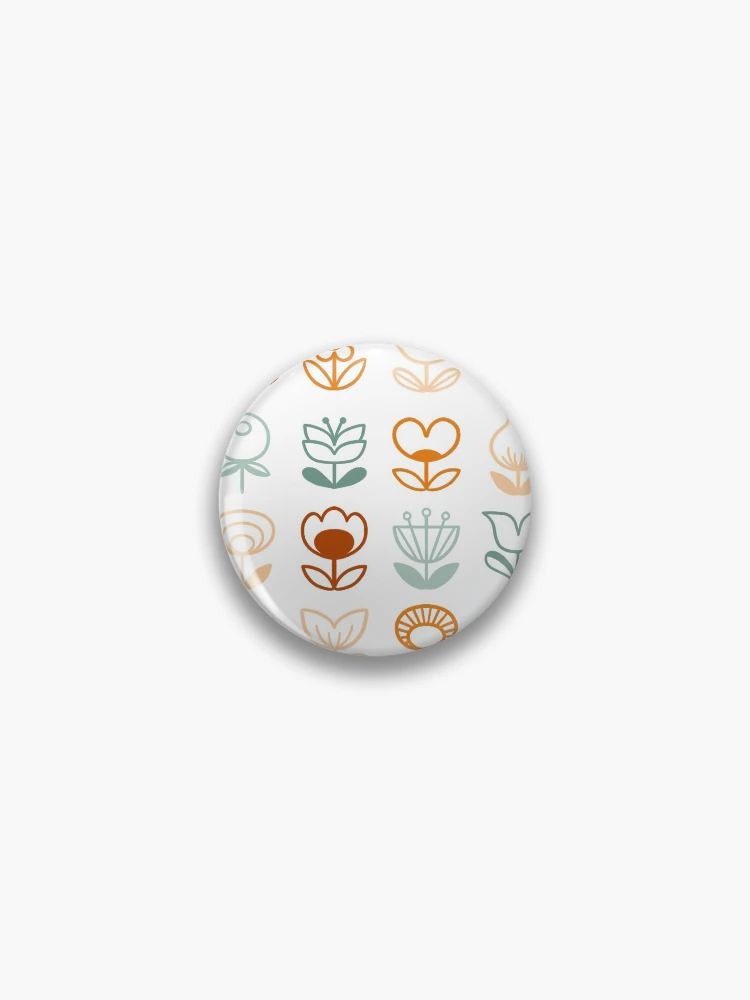 Thumbnail 1 von 3, Button, Moderne Blumen - Rost designt und verkauft von movezerb.