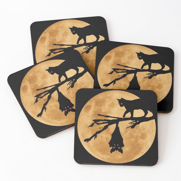 Item preview,  Halloween - Moon (The Cat and the Bat) designed and sold by Mad Monkey Shop.