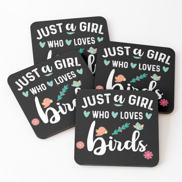 Item preview, Just A Girl Who Loves Birds : Cute Gift Girl Kawaï Tshirt Mom Christmas Bird Lovers  designed and sold by Tweizy.
