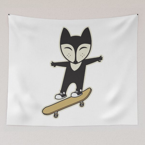 Item preview, Fox riding a skateboard designed and sold by studio838.