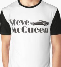 Steve McQueen & 1968 Ford Mustang GT Graphic T-Shirt