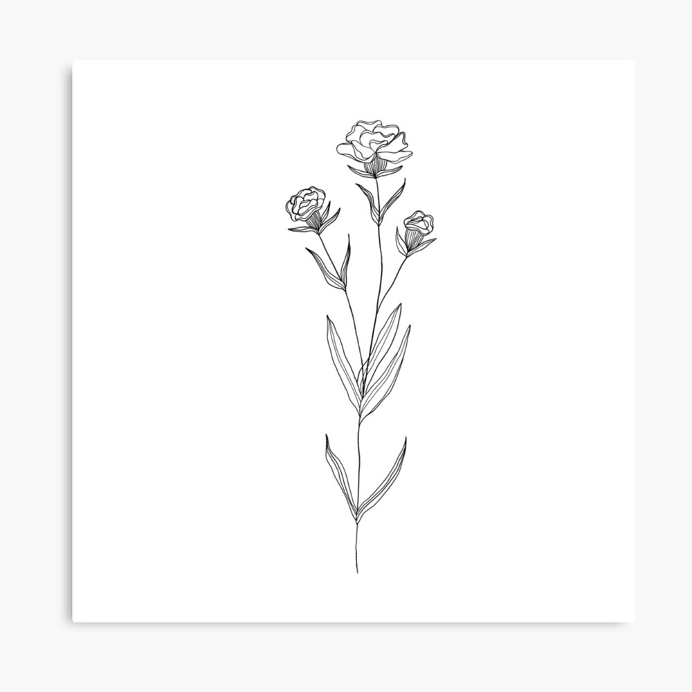 Notizbuch for Sale mit Januar Geburtsmonat Blume | Nelke von ekwdesigns |  Redbubble