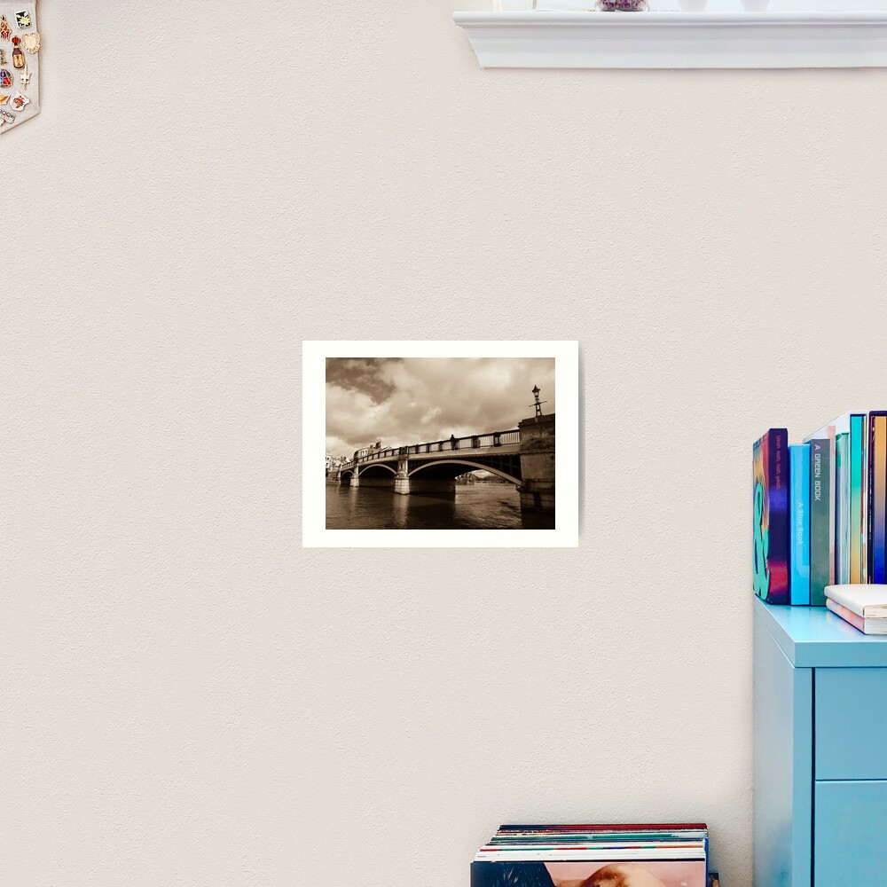 Bridge on river Thames in Windsor, UK Art Print