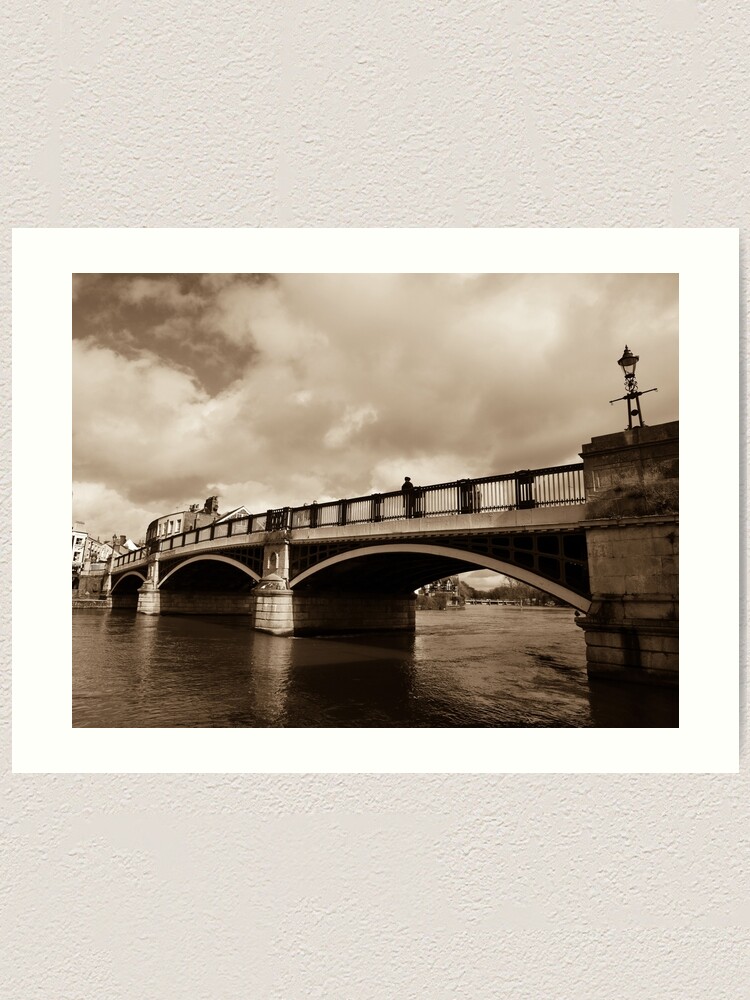 Alternate view of Bridge on river Thames in Windsor, UK Art Print