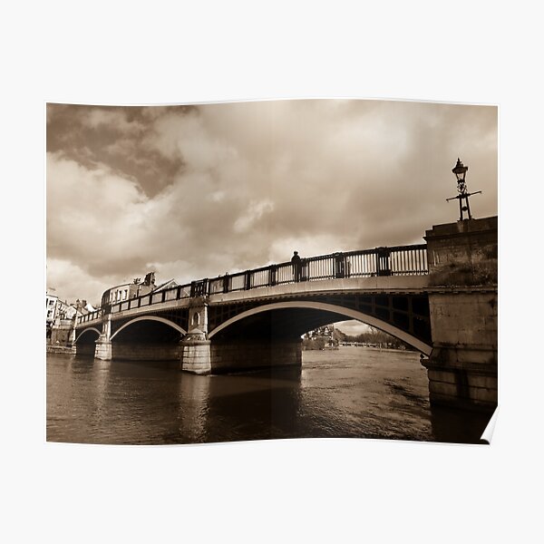 Bridge on river Thames in Windsor, UK Poster