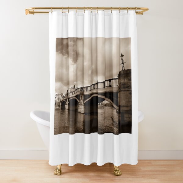 Bridge on river Thames in Windsor, UK Shower Curtain