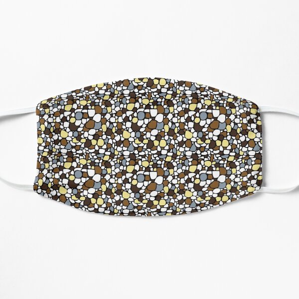 Brown Pebbles Flat Mask
