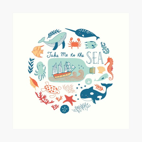 Take Me to the Sea Art Print