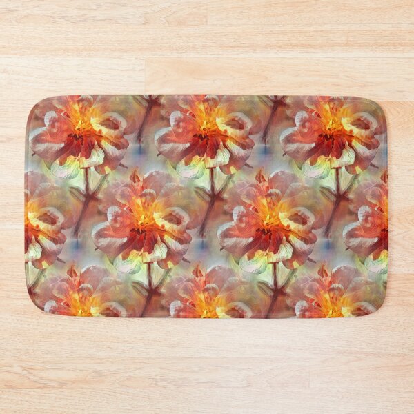 Item preview, Fire Columbine Flower Seamless designed and sold by VikingVisual.