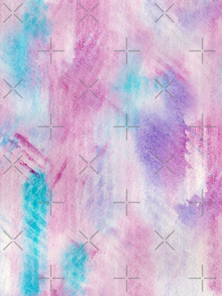 sporty watercolor texture pink and turquoise by nobelbunt