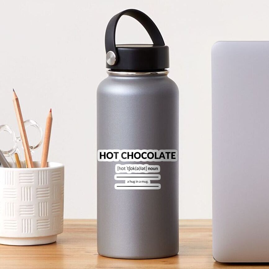 hot-chocolate-definition-dictionary-collection-sticker-by