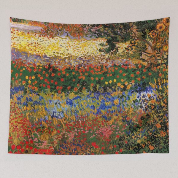 Item preview, Garden in Bloom, Arles, 1888,  Vincent van Gogh designed and sold by Irina Polyanskaya.