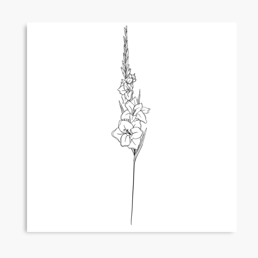 August Birth Month Flower | Gladiolus Journal for Sale by ekwdesigns |  Redbubble