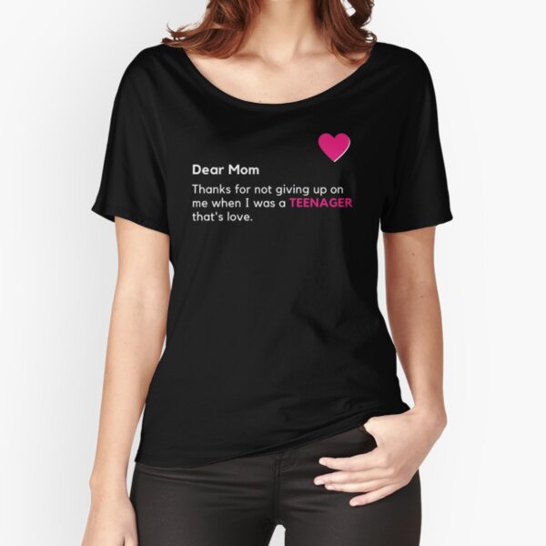 Dear Mom! funny gift for mother's day Thanks for not giving up on