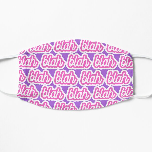 blah - pink and purple Flat Mask