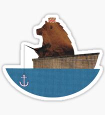 Cheltenham the Bear: Fishing Trip Sticker