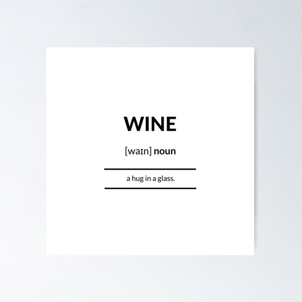 Artikel-Vorschau von Wine (Wein) Definition | Dictionary Collection, designt und verkauft von Designschmiede.