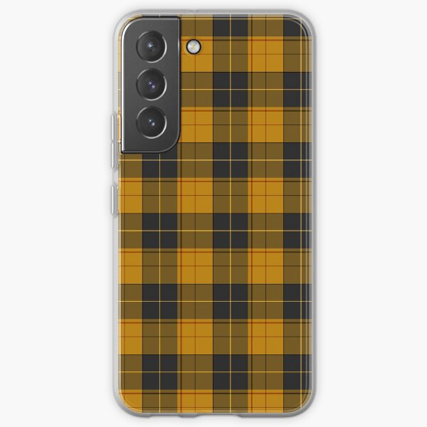 Einfaches Tartan-Muster in hellem Orange Samsung Galaxy Flexible Hülle