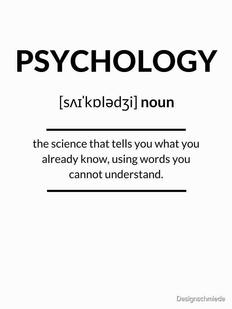 "Psychology Definition Dictionary Collection" Tshirt for Sale by