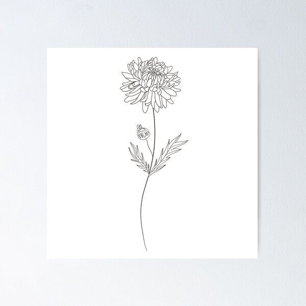Item preview, November Birth Month Flower | Chrysanthemum designed and sold by ekwdesigns.