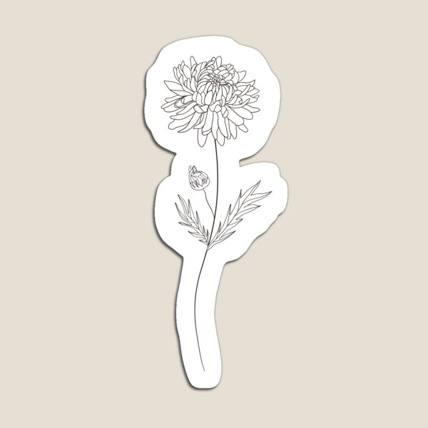 Item preview, November Birth Month Flower | Chrysanthemum designed and sold by ekwdesigns.