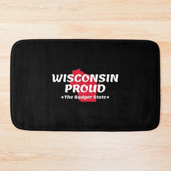 Item preview, Wisconsin Proud State Motto The Badger State print designed and sold by jakehughes2015.